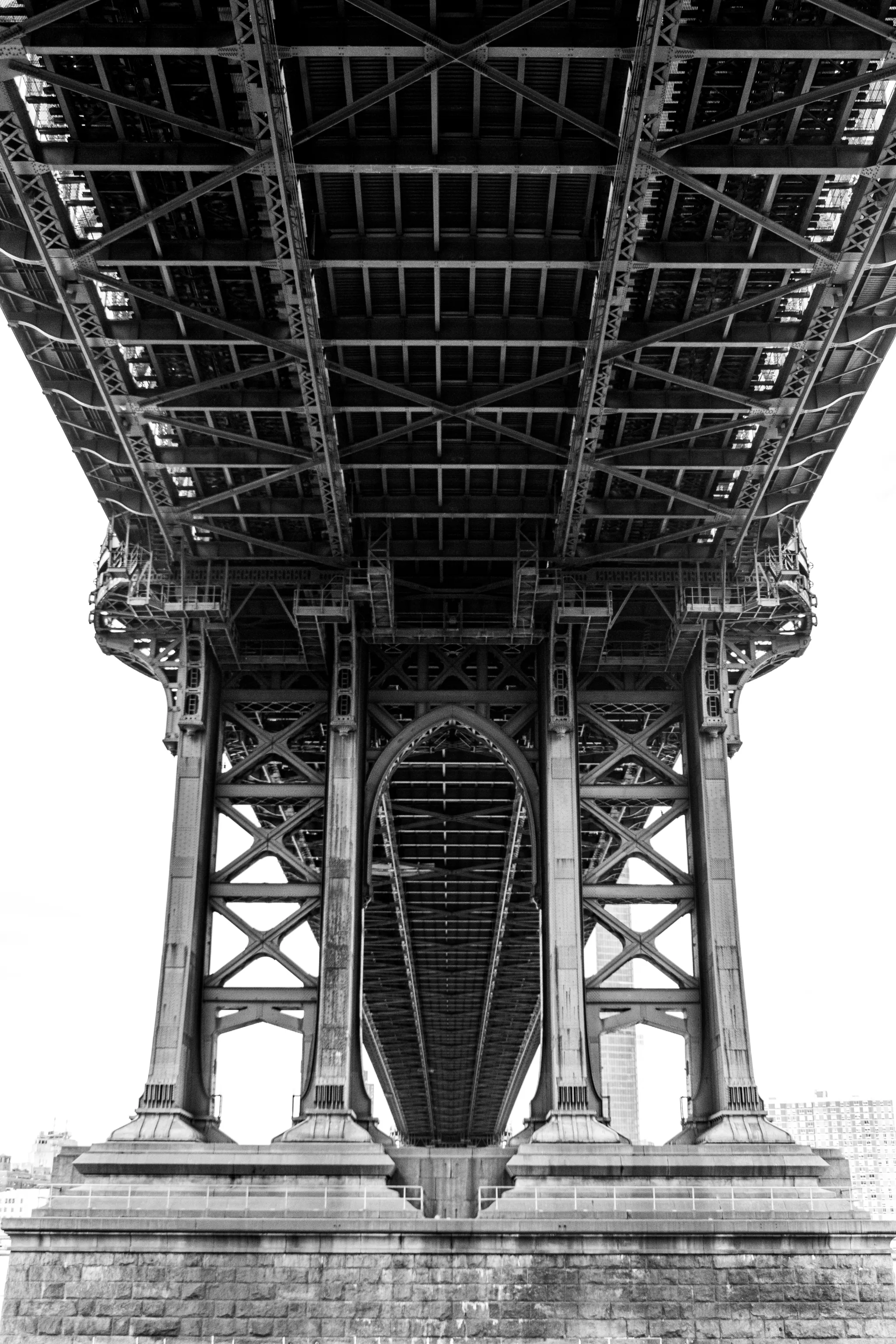 New York Bridge - Black and White large