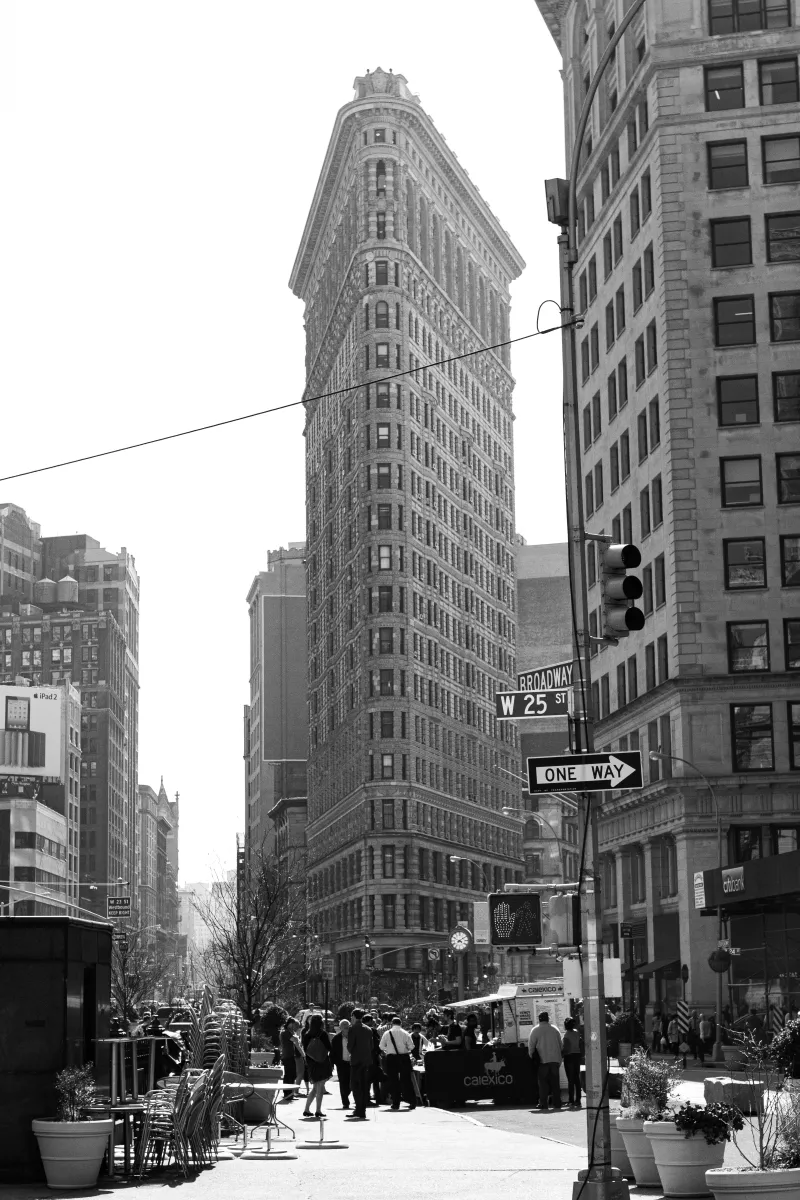 New York Flatiron - Black and White